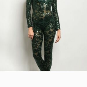 Elegant Green Jumpsuit